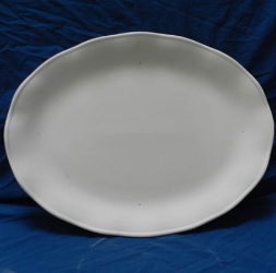 Oblong Ruffled Edge Platter 