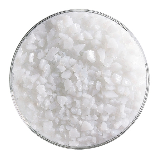 Opaque White Opalescent, Frit, Fusible 
