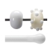 Opaque White Opalescent, Rod, 5 mm, Torch Compatible - 000013-0576-T-P001