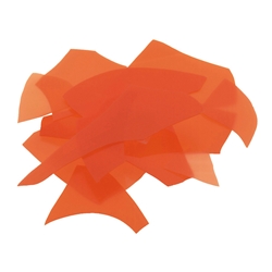 Orange Opalescent, Confetti, Fusible 