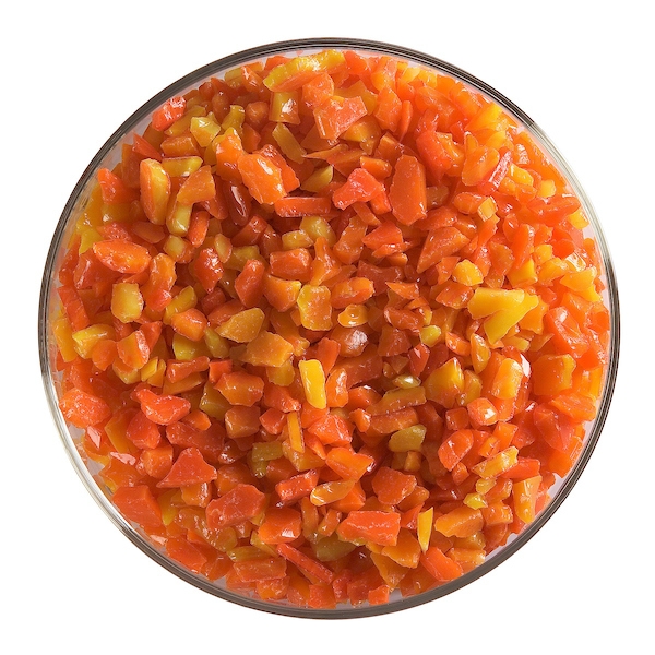 Orange Opalescent, Frit, Fusible 