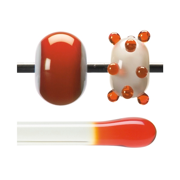 Orange Transparent, Rod, 5 mm, Fusible 
