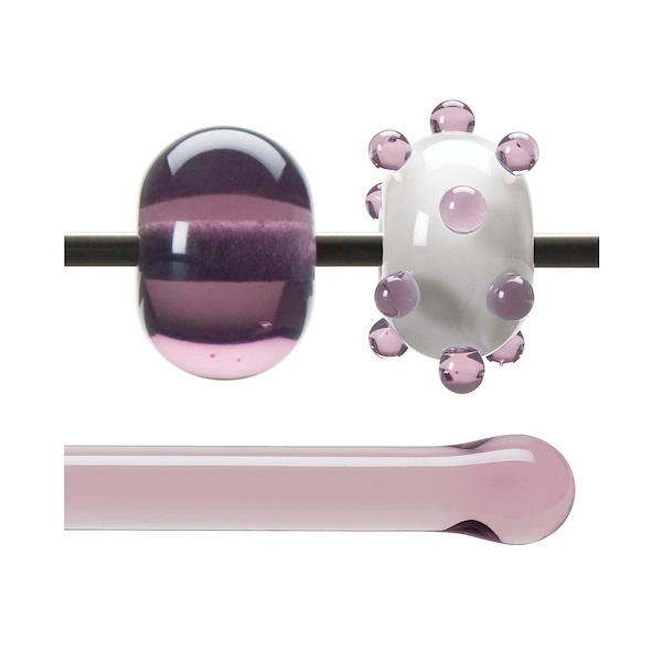 Pale Amethyst Transparent, Rod, 5 mm, Fusible 