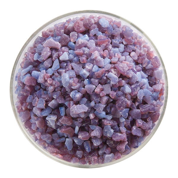 Plum Striker Opalescent, Frit, Fusible 