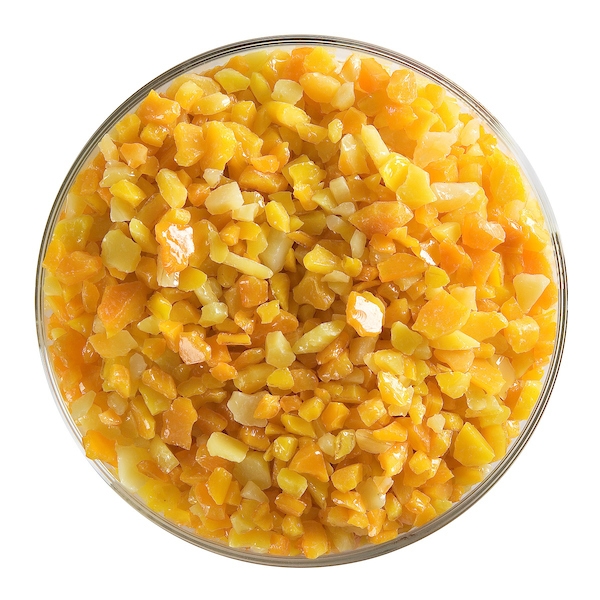 Pumpkin Orange Opalescent, Frit, Fusible 