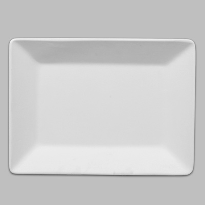 Low Fire - Rectangle Dinner Plate 