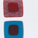 Red Reactive Clear Transparent, Thin-rolled, 2 mm, Fusible, 17 x 20 in., Half Sheet - 001019-0050-F-HALF