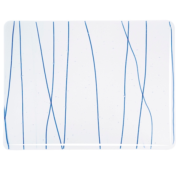 Royal Blue Streamers on Clear 