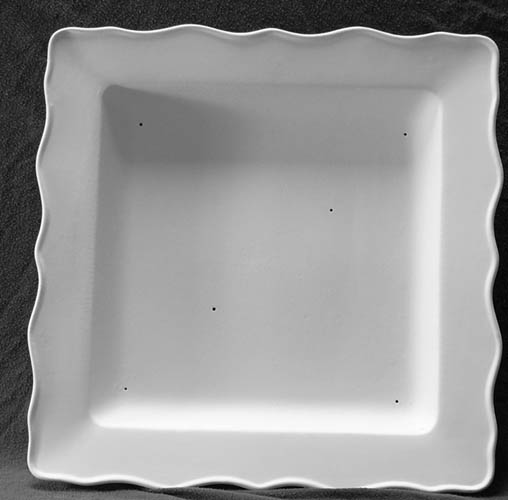 Ruffle Ware Square Platter 