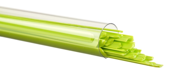 Spring Green Opalescent, Ribbon, 1 mm, Fusible, by the Tube 