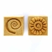 Stamps4Clay, Medium Square #20 Spirals - MKM-Ssm-020