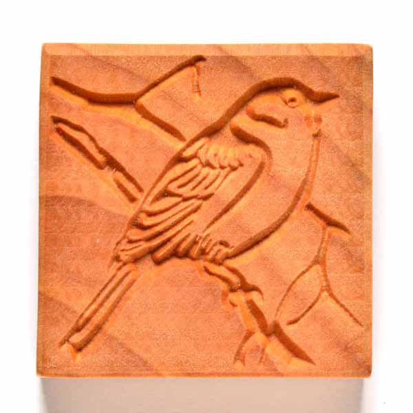 Stamps4Clay Ssl - Large Square #78.  Chickadee 