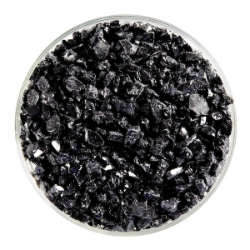Stiff Black Opalescent, Frit, Fusible 