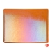 Sunset Coral Transparent, Thin-rolled, Iridescent, rainbow, 2 mm, Fusible, 17 x 20 in., Half Sheet - 001305-0051-F-HALF