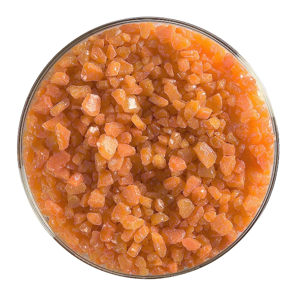 Tangerine Orange Opalescent, Frit, Fusible 