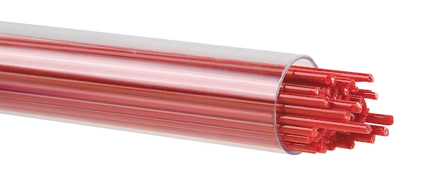Tomato Red Opalescent, Stringer, Fusible, by the Tube 