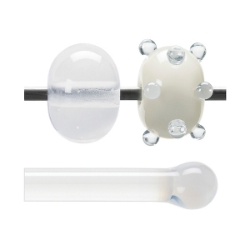 Translucent White Translucent, Rod, 5 mm, Fusible 