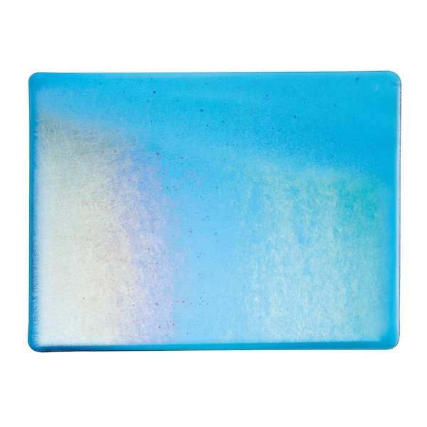 Turquoise Blue, Dbl-rolled, Irid, rainb. 
