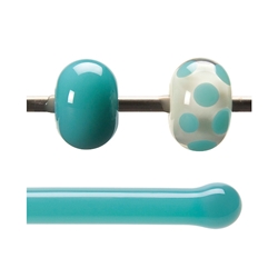 Turquoise Blue Opalescent, Rod, 5 mm, Fusible 