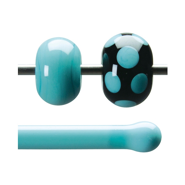 Turquoise Opaque Opalescent, Rod, 5 mm, Torch Compatible 