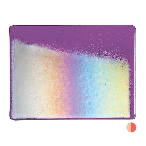 Violet, Dbl-Rolled, Irid, rainbow 