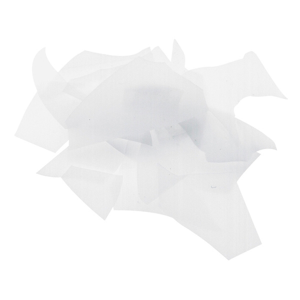 White Opalescent, Confetti, Fusible 
