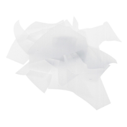 White Opalescent, Confetti, Fusible 