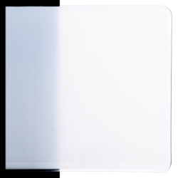 White Opalescent, Thin-rolled, 2 mm, Fusible, 17 x 20 in., Half Sheet 