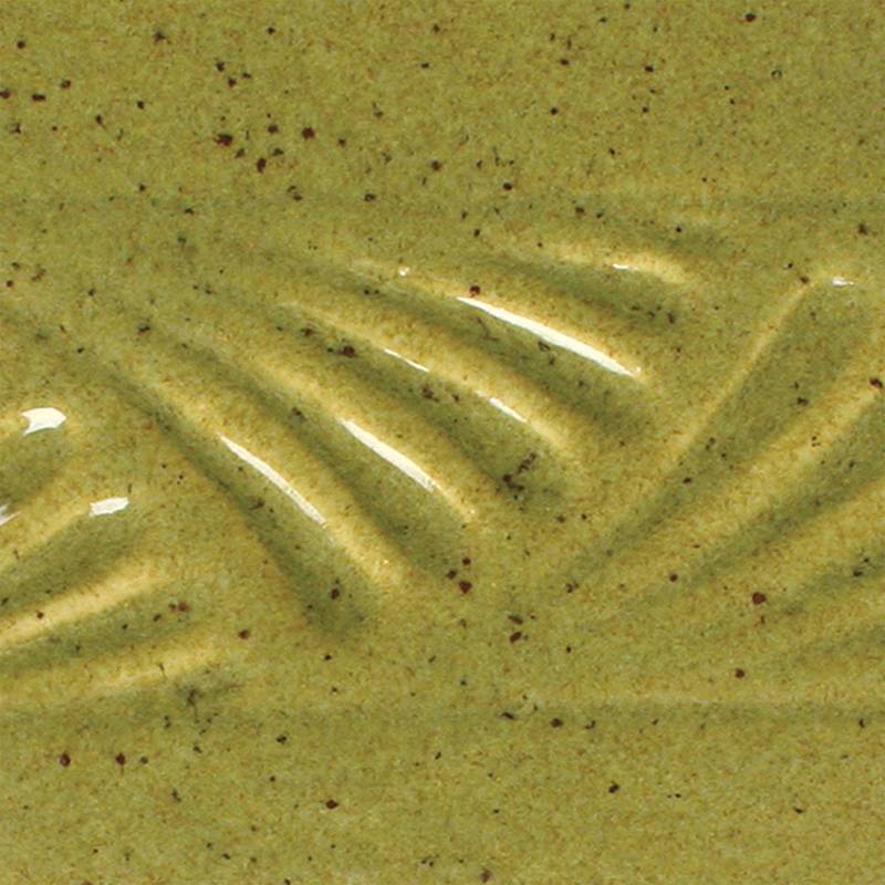 AMACO Potter's Choice: Deep Olive Speckle ceramic glaze