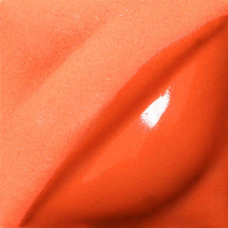AMACO Flame Orange ceramic glaze
