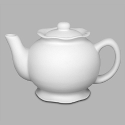 Low Fire - Ruffled Teapot 