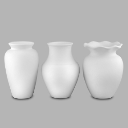 Low Fire - Great Shapes Vases-Asrt of 3 